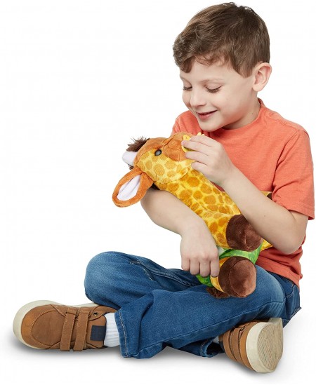 Minkštas žaislas su aksesuarais MELISSA & DOUG Žirafytė, 28 cm