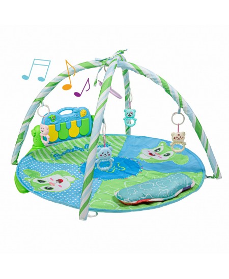 Interaktyvus, muzikinis kilimėlis vaikams, žalias