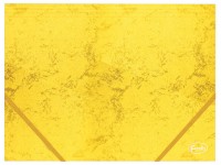 Aplankas su guma FOROFIS, kartoninis, A4, geltonas