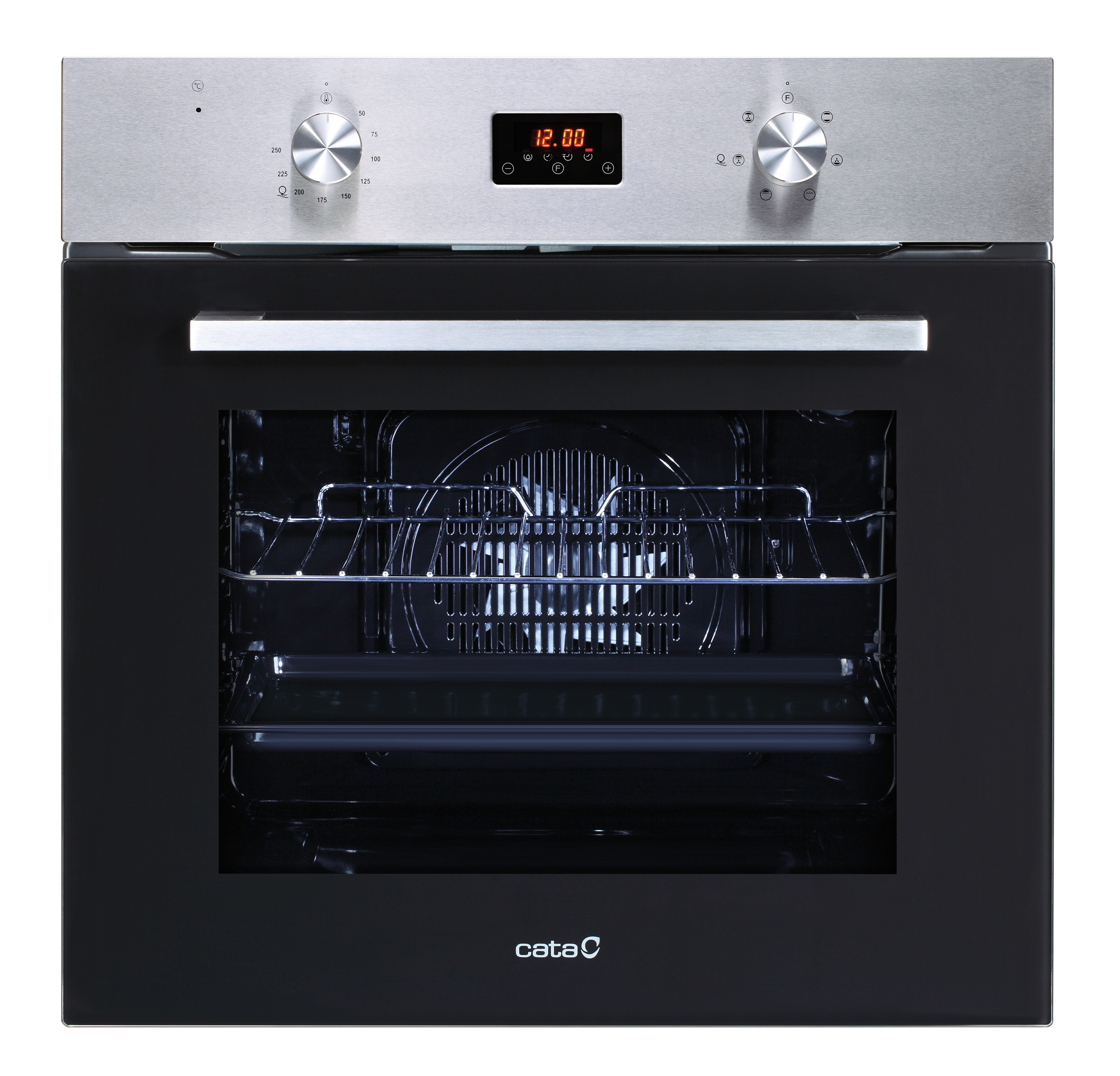 CATA Oven MD 6106 X 60 L, Multifunctional, AquaSmart, Touch contro, Height  59.5 cm, Width 59.5 cm, Stainles steel/Black glass - Oliver.lt