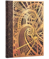 Užrašų knygelė PAPERBLANKS New York Deco The Chanin Spiral, 180x230 mm, linijomis