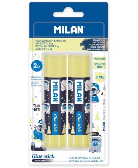 Pieštukiniai klijai blisteryje MILAN, 21 g, 2 vnt.