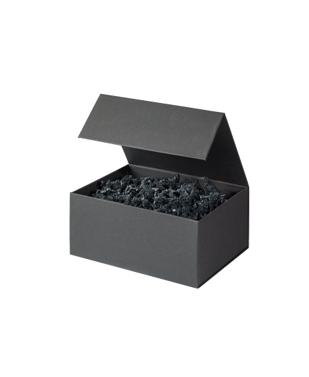 Dovanų dėžutė, magnetinė, 100x100x30 mm, juodos spalvos, 1 vnt.