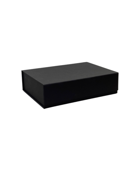 Dovanų dėžutė, magnetinė, 100x100x100 mm, juodos spalvos, 1 vnt.