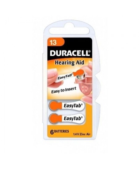 Duracell A13/DA13/ZL13, Zinc air cells, 6 pc(s)