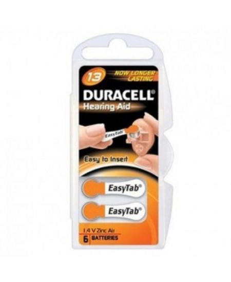 Duracell A13/DA13/ZL13, Zinc air cells, 6 pc(s)