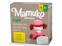 Ekologiška speltos, grikių ir ryžių košė MAMUKO, nuo 6 mėn., 240 g