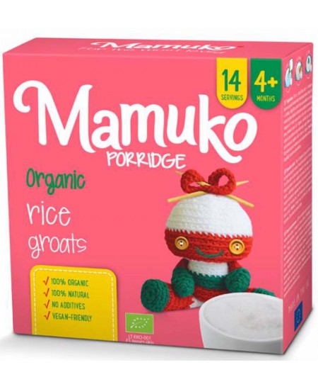 Ekologiškos ryžių kruopos MAMUKO, nuo 4 mėn., 240 g