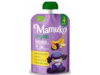 Ekologiška bananų ir slyvų tyrelė MAMUKO, nuo 4 mėn., 100 g