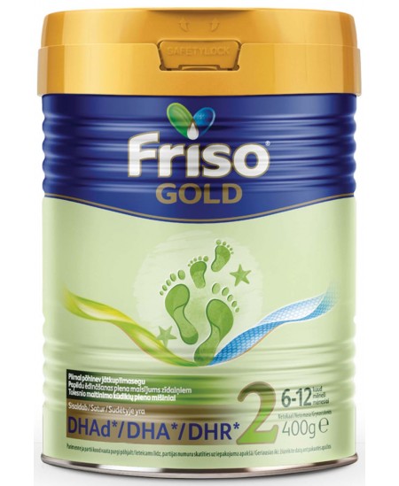 Tolesnio maitinimo pieno mišinys FRISO Gold 2, nuo 6 mėn., 400 g