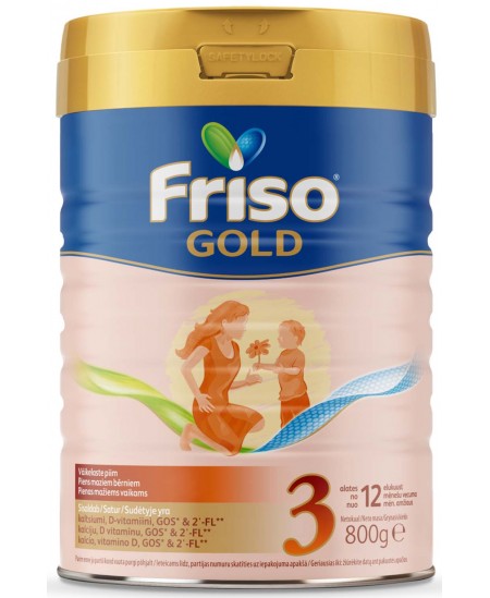 Pieno mišinys FRISO GOLD 3, nuo 12 mėn., 800 g