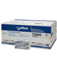 Lapiniai popieriniai rankšluosčiai CELTEX Z Cell,72240, Z lenk., 150 serv., 1 pak.