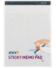Bloknotas STICK´N, 254x178 mm, langeliais, 50 lipnių lapų