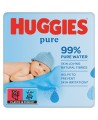 Drėgnos servetėlės HUGGIES Pure 2+1, 168 vnt.