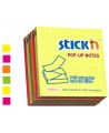 Lipnių lapelių kubas STICK´N Z, 76x76 mm, 600 lapelių,  įvairių spalvų