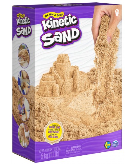 KINETIC SAND Kinetinis smėlis, rudas, 5 kg