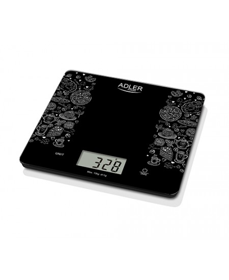 Adler Kitchen scale AD 3171 Maximum weight (capacity) 10 kg, Graduation 1 g, Display type LCD, Black