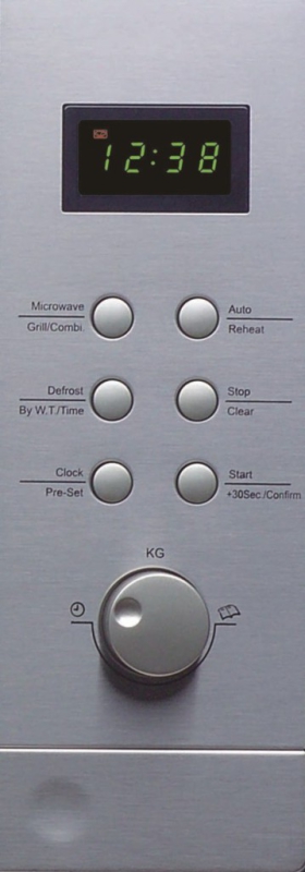 Candy Microwave oven MIC 201 EX Grill, Electronic, 800 W, Inox, Defrost  function, Built-in - Oliver.lt