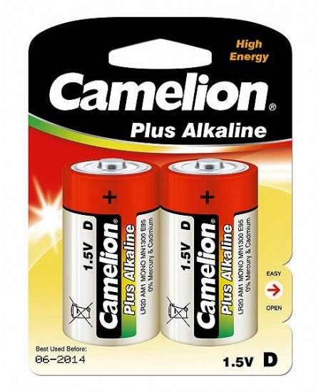 Camelion D/LR20, Plus Alkaline, 2 pc(s)