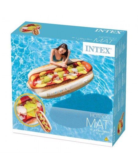 Pripučiamas plaustas INTEX Hot Dog, 180x89 cm