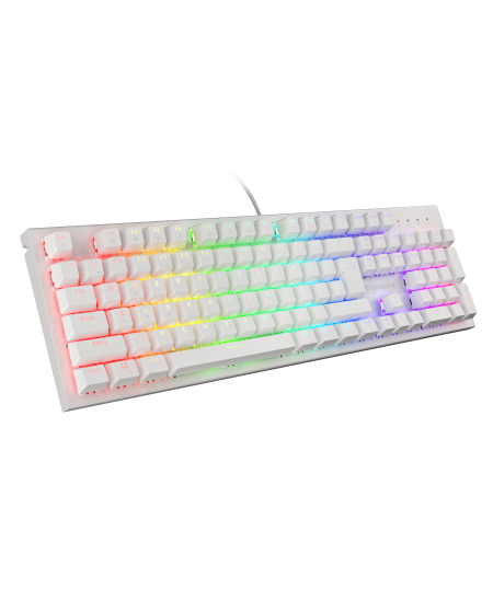 white keyboard led lights