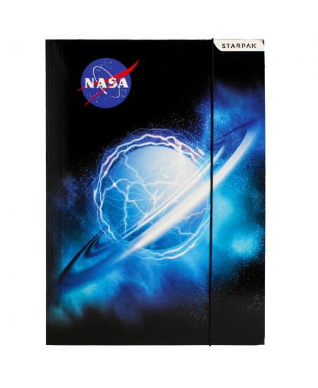 Aplankas su gumele STARPAK NASA, kartoninis, A4