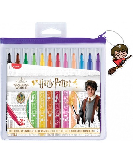 Flomasteriai MAPED Long Life Harry Potter, 12 spalvų