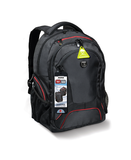 Port Designs Courchevel Fits up to size 15.6 ", Black, Waterproof cover, Shoulder strap, Backpack