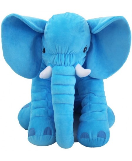 Didelis pliušinis drambliukas - mėlynas