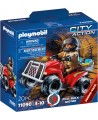 PLAYMOBIL City Action "Gaisrininkas-gelbėtojas su keturračiu", 71090