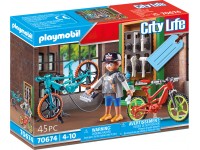 PLAYMOBIL City Life Gift Set "Dviračių dirbtuvės", 70674