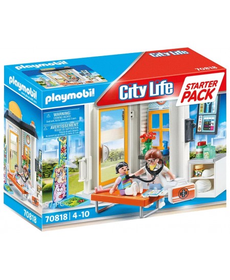 PLAYMOBIL City Life Starter Pack "Vaikų gydytoja", 70818