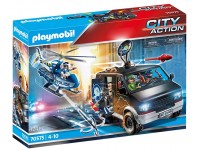 PLAYMOBIL City Action "Policijos sraigtasparnis persekioja furgoną", 70575