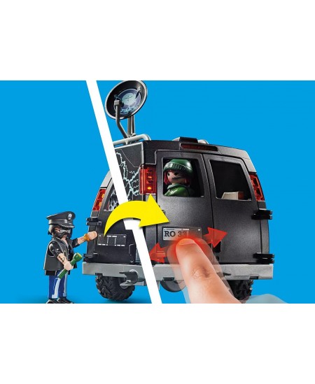 PLAYMOBIL City Action "Policijos sraigtasparnis persekioja furgoną", 70575