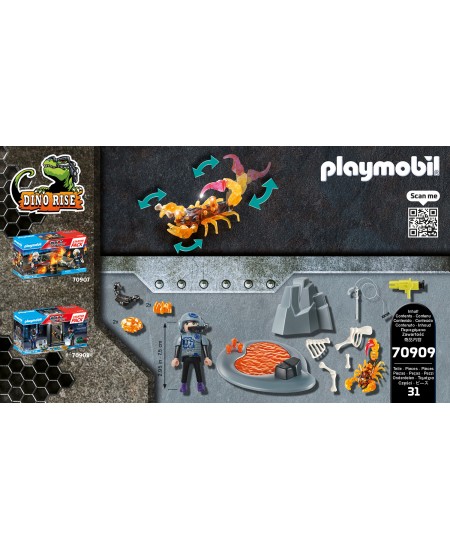 PLAYMOBIL Dino Rise Starter Pack "Ugninis skorpionas", 70909