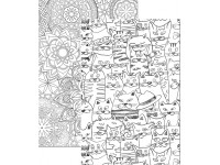 Sąsiuvinis langeliais MANDALAS, A5, 70 gsm, 48 lapai