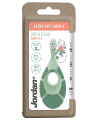 Kūdikių dantų šepetėlis JORDAN Green Clean, 0-2 metai, ypač minkštas
