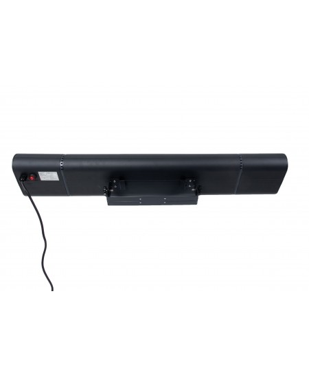 SUNRED Heater SOUND-2000W, Sun and Sound Ultra Wall Infrared, 2000 W, Black