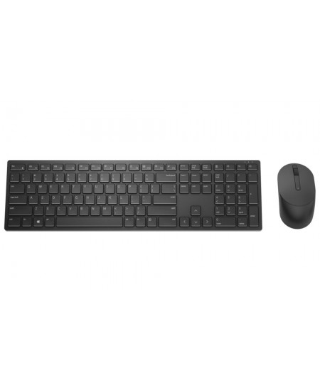 Dell Pro Keyboard and Mouse (RTL BOX)  KM5221W Keyboard and Mouse Set, Wireless, Batteries included, US, Black