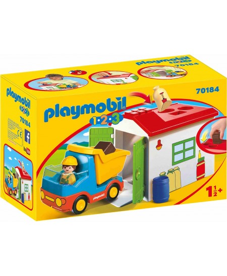 PLAYMOBIL PLAYMOBIL 1.2.3 Construction Truck with Garage