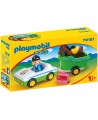 PLAYMOBIL 1.2.3 "Automobilis su arklių priekaba", 70181