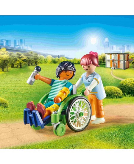 PLAYMOBIL City Life "Pacientas vežimėlyje", 70193
