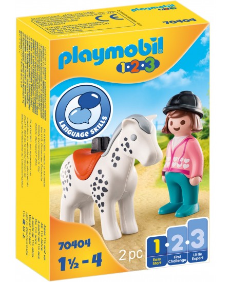 PLAYMOBIL PLAYMOBIL 1.2.3 Rider with Horse