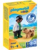 PLAYMOBIL 1.2.3 "Veterinarijos gydytojas su šuniuku", 70407
