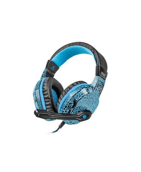 Fury Gaming Headset, Wired, NFU-0863Hellcat, Black/Blue, Built-in microphone