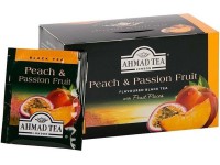 Juodoji arbata AHMAD, persikų ir pasiflorų skonio, 20 vnt.