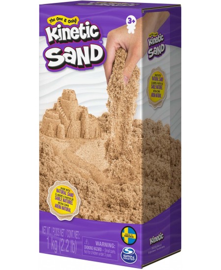 KINETIC SAND Kinetinis smėlis, rudas, 1 kg