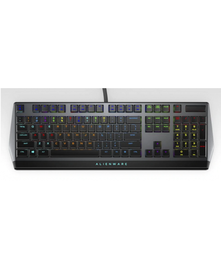 Dell AW510K Mechanical Gaming Keyboard, RGB LED light, EN, Dark Gray, Wired