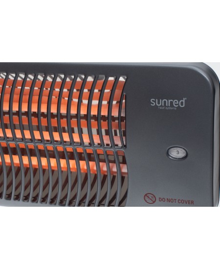 SUNRED Heater LUG-2000W, Lugo Quartz Wall  Infrared, 2000 W, Grey, IP24