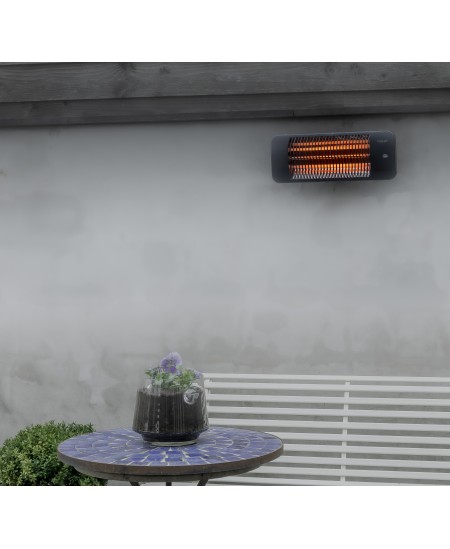 SUNRED Heater LUG-2000W, Lugo Quartz Wall  Infrared, 2000 W, Grey, IP24